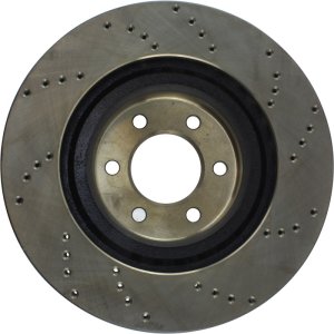 Dodge Viper Brake Rotor (1) - Front Right - Stoptech - Cryo Drilled - Black - `92-`02 Dodge Viper Brake Rotor (1) - Front Right - Stoptech - Cryo Drilled - Black - `92-`02