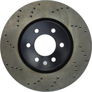 Dodge Viper Brake Rotor (1) - Front Right - Stoptech - Cryo Drilled - Black - `92-`02 Dodge Viper Brake Rotor (1) - Front Right - Stoptech - Cryo Drilled - Black - `92-`02