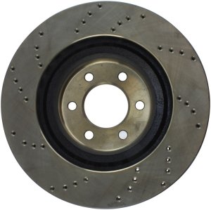 Dodge Viper Brake Rotor (1) - Front Left - Stoptech - Drilled Sport - Black - `92-`02 Dodge Viper Brake Rotor (1) - Front Left - Stoptech - Drilled Sport - Black - `92-`02