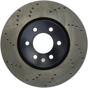 Dodge Viper Brake Rotor (1) - Front Right - Stoptech - Drilled Sport - Black E-Coated - `92-`02 Dodge Viper Brake Rotor (1) - Front Right - Stoptech - Drilled Sport - Black E-Coated - `92-`02