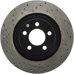 Dodge Magnum Brake Rotor (1) - Front Right - Stoptech - Drilled Sport Rotors - Black - `05-`08