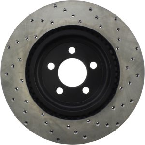 Dodge Magnum Brake Rotor (1) - Front Right - Stoptech - Drilled Sport Rotors - Black - `05-`08