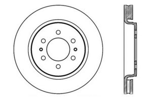 Ford F-150 Brake Rotors (1) - Front Right - Stoptech - Drilled Sport - Black - `10-`20