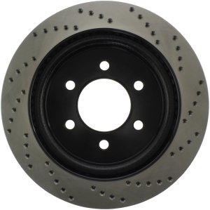 Lincoln Navigator Brake Rotor (1) - Rear Right - Stoptech - Sport Cross Drilled - Black - `18-`20