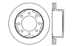 Chevrolet Express 3500 Brake Rotors (1) - Rear Left - Stoptech - Drilled Sport - Black - `03-`17