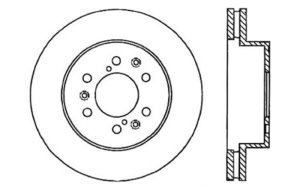 Chevrolet Silverado 1500 Classic Brake Rotor (1) - Left Front - Stoptech - Drilled Sport - Black - 2007 Chevrolet Silverado 1500 Classic Brake Rotor (1) - Left Front - Stoptech - Drilled Sport - Black - 2007
