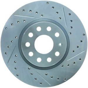 Volkswagen Arteon Brake Rotor (1) - Front Left - Stoptech - Slotted & Drilled, Select Sport - `19-`21