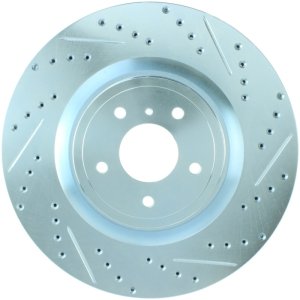 Infiniti Q60 Brake Rotor (1) - Front Left - Stoptech - Select Sport Drilled and Slotted - `14-`19