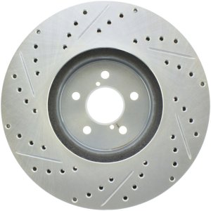 Subaru Legacy Brake Rotor (1) - Front Left - Stoptech - Select Sport Drilled & Slotted - `05-`14