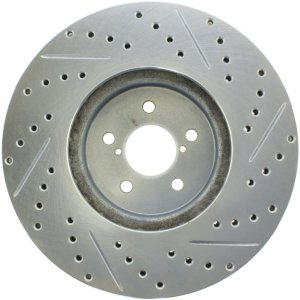 Subaru Legacy Brake Rotor (1) - Front Right - Stoptech - Select Sport Drilled & Slotted - `05-`14