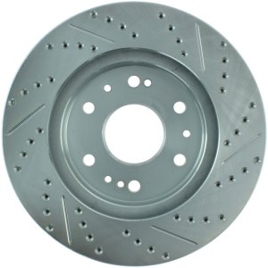 GMC Sierra 1500 Classic Brake Rotor (1) - Front Right - Stoptech - Select Sport, Drilled & Slotted - Zinc Coated - 2007