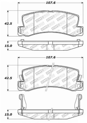 Lexus RX300 Brake Pads - Front - Stoptech - Street Select - `99-`03