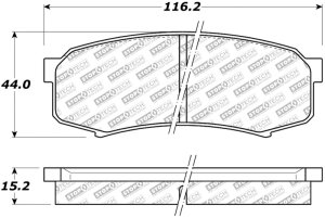 Lexus GX470 Brake Pads - Front - Stoptech - Street Select - `03-`09