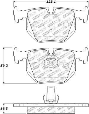 BMW 740iL Brake Pads - Front - Stoptech - Street Select - `95-`01