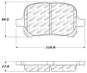 Toyota Solara Brake Pads - Front - Stoptech - Street Select - `99-`03