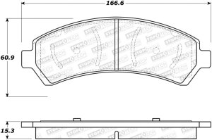 GMC Sonoma Brake Pads - Stoptech - Street Select - `98-`04