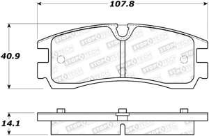 Cadillac Seville Brake Pads - Rear - Stoptech - Street Select - `98-`03