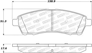 Ford F-350 Super Duty Brake Pads - Stoptech - Street Select - `99-`04 Ford F-350 Super Duty Brake Pads - Stoptech - Street Select - `99-`04