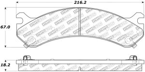 Chevrolet Express 3500 Brake Pads - Front/Rear - Stoptech - Street Select - `03-`17