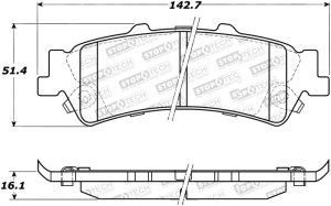 GMC Yukon XL 1500 Brake Pads - Stoptech - Street Select - `00-`02