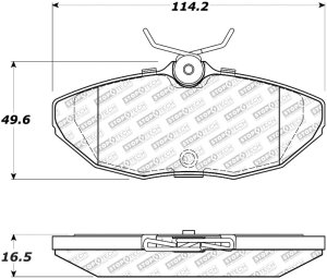 Ford Thunderbird Brake Pads - Rear - Stoptech - Street Select - `02-`05