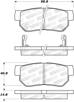 Hyundai XG300 Brake Pads - Stoptech - Street Select - 2001