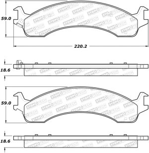 Dodge Ramcharger Brake Pads - Stoptech - Street Select - `00-`01