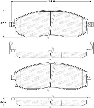 Nissan Xterra Brake Pads - Stoptech - Street Select - `00-`04