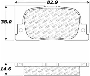 Lexus ES300 Brake Pads - Rear - Stoptech - Street Select - `00-`01