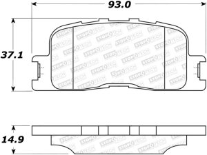 Lexus ES330 Brake Pads - Stoptech - Street Select - `04-`06