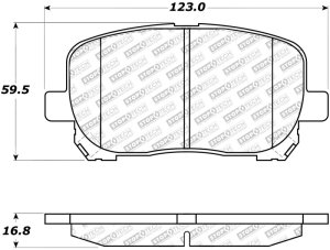 Pontiac Vibe Brake Pads - Front - Stoptech - Street Select - `03-`08