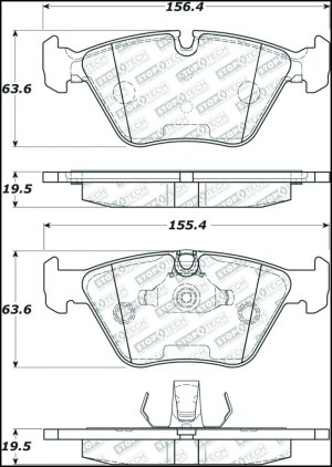 BMW Z4 Brake Pads - Front - Stoptech - Street Select - `06-`08