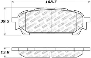 Saab 9-2X Brake Pads - Front - Stoptech - Street Select - `05-`06