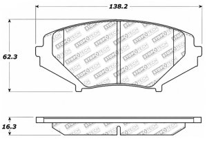 Mazda RX-8 Brake Pads - Front - Stoptech - Street Select - `04-`11