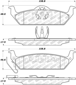 Ford F-150 Brake Pads - Front - Stoptech - Street Select - `04-`11 Ford F-150 Brake Pads - Front - Stoptech - Street Select - `04-`11