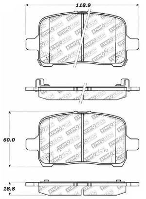 Chevrolet HHR Brake Pads - Front - Stoptech - Street Select - `06-`11