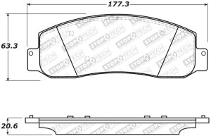 Ford F-450 Super Duty Brake Pads - Rear - Stoptech - Street Select - `10-`12