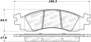 Ford Explorer Sport Trac Brake Pads - Stoptech - Street Select - `07-`10