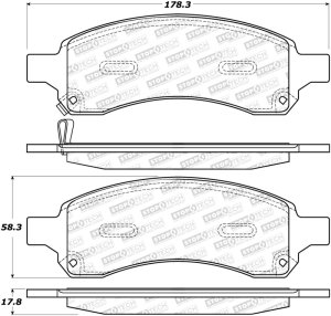 GMC Envoy XL Brake Pads - Rear - Stoptech - Street Select - 2006