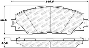 Toyota RAV4 Brake Pads - Front - Stoptech - Street Select - `06-`18