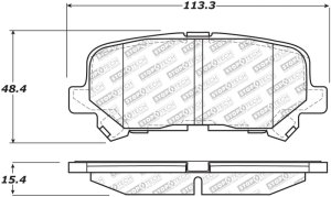 Honda Pilot Brake Pads - Rear - Stoptech - Street Select - `09-`11