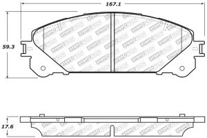 Lexus NX300h Brake Pads - Front - Stoptech - Street Select - `15-`20