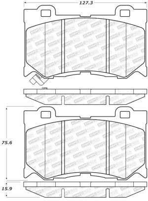 Infiniti M56 Brake Pads - Front - Stoptech - Street Select - `11-`13