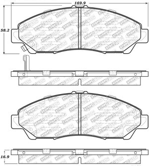 Honda Ridgeline Brake Pads - Front - Stoptech - Street Select - `17-`20