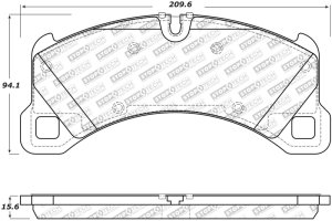 Porsche Panamera Brake Pads - Front - Stoptech - Street Select - `17-`20