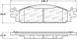 Lincoln MKT Brake Pads - Front - Stoptech - Street Select - `11-`19