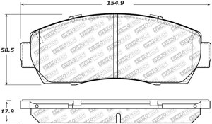 Honda Passport Brake Pads - Rear - Stoptech - Street Select - `19-`21