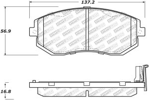 Scion FR S Brake Pads - Front - Stoptech - Street Select - `13-`16