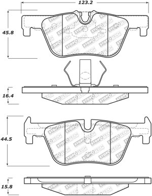 BMW 320i Brake Pads - Rear - Stoptech - Street Select - `12-`17