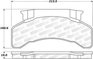 Chevrolet T6500 Brake Pads - Stoptech - OE-Style Design - `97-`02